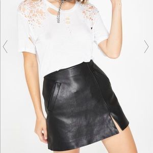 BLANK NYC leather mini skirt
